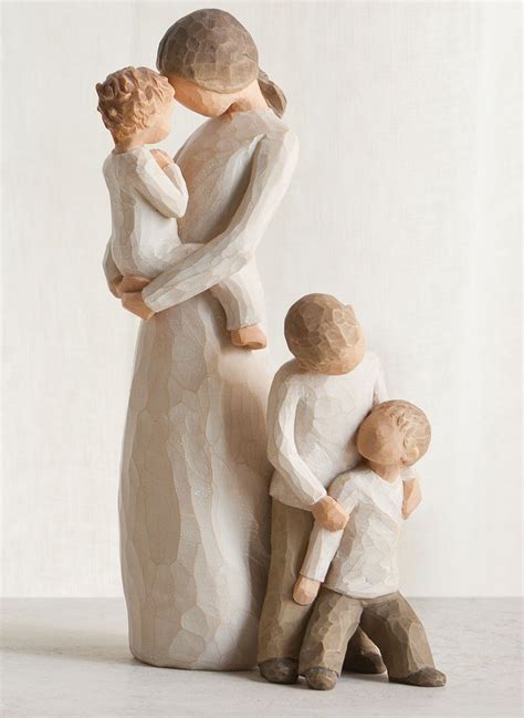 willow tree mother and son figurine|willow figure two children.